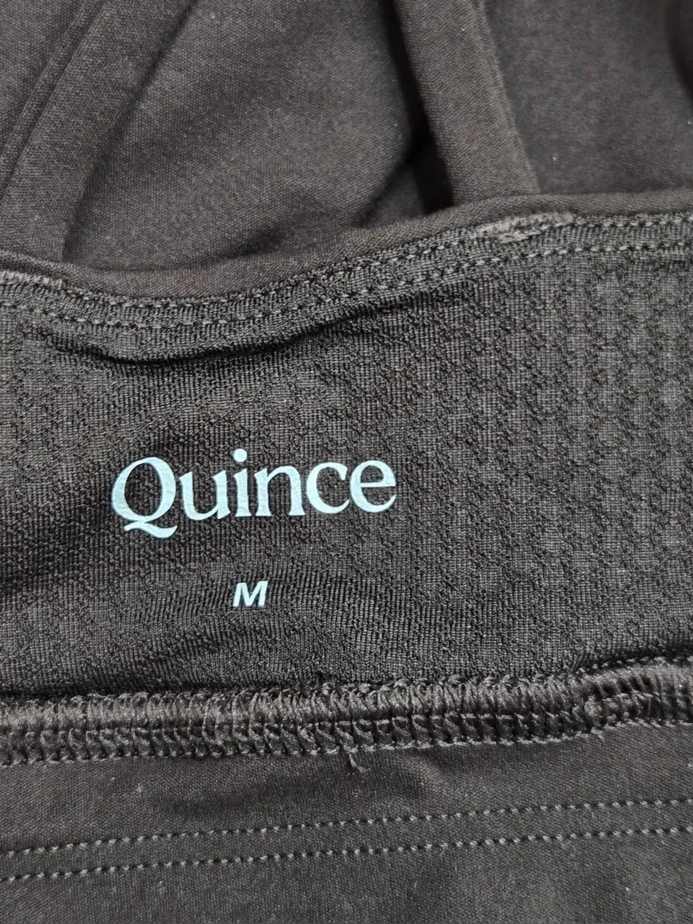 NWT QUINCE Power-Up Long Line Strappy Sports Bra Medium Espresso 0284